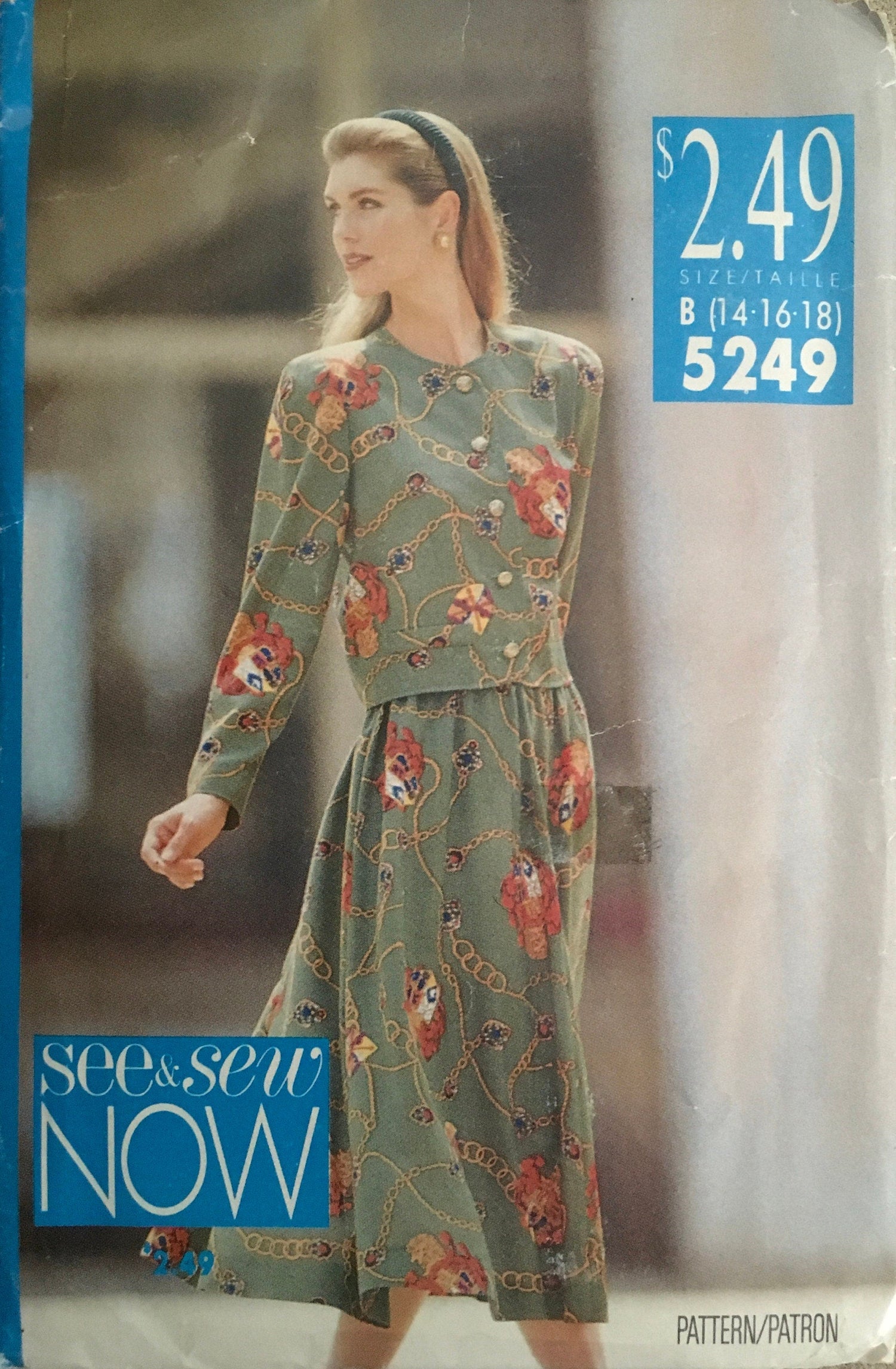 See &amp; Sew 5249 Sewing Pattern (Vintage) UNCUT/CUT