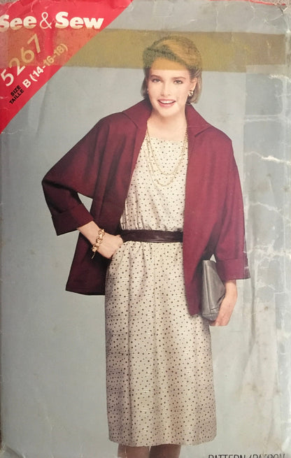 See &amp; Sew 5267 Sewing Pattern (Vintage) CUT