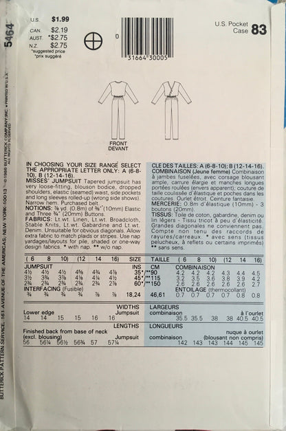 See &amp; Sew 5464 Sewing Pattern (Vintage) CUT