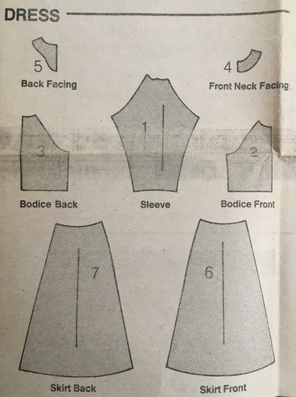 See &amp; Sew 5527 Sewing Pattern (Vintage) CUT
