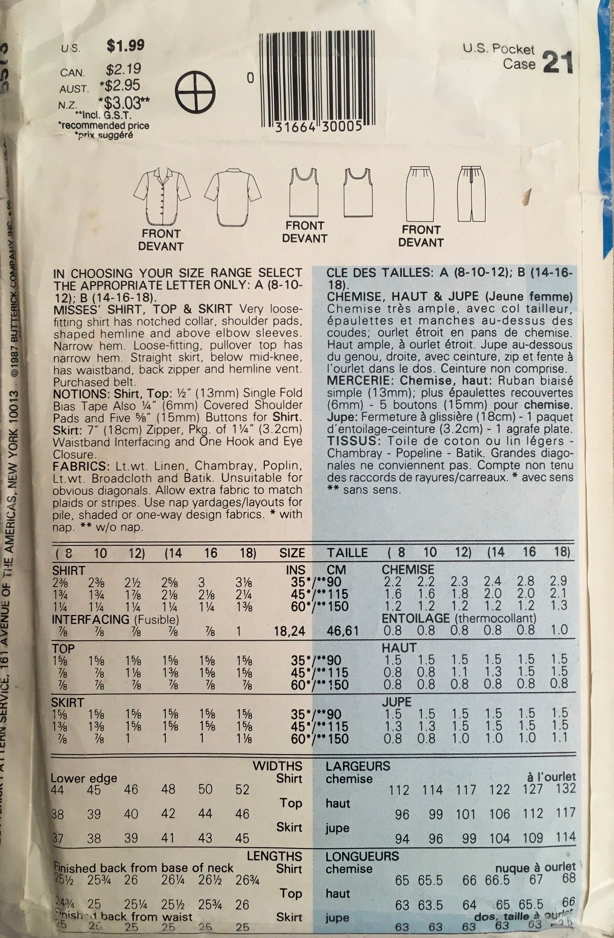See &amp; Sew 5573 Sewing Pattern (Vintage) CUT