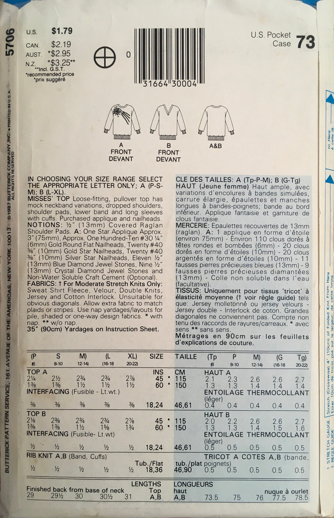 See &amp; Sew 5706 Sewing Pattern (Vintage) CUT