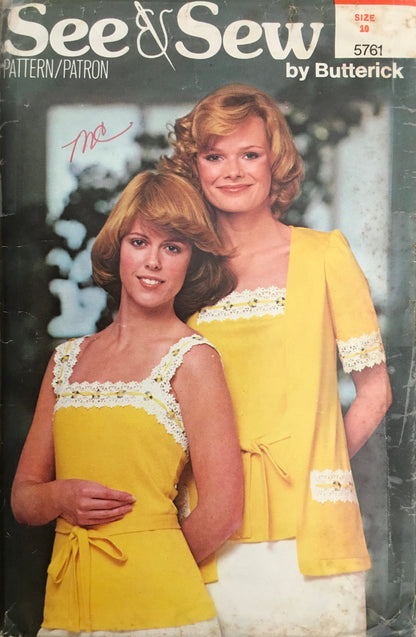 See &amp; Sew 5761 Sewing Pattern (Vintage) CUT