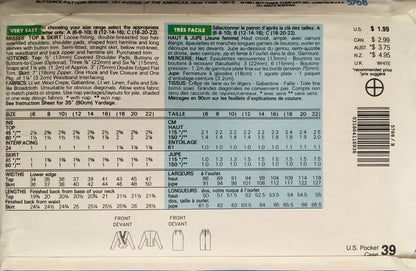 See &amp; Sew 5768 Sewing Pattern (Vintage) CUT