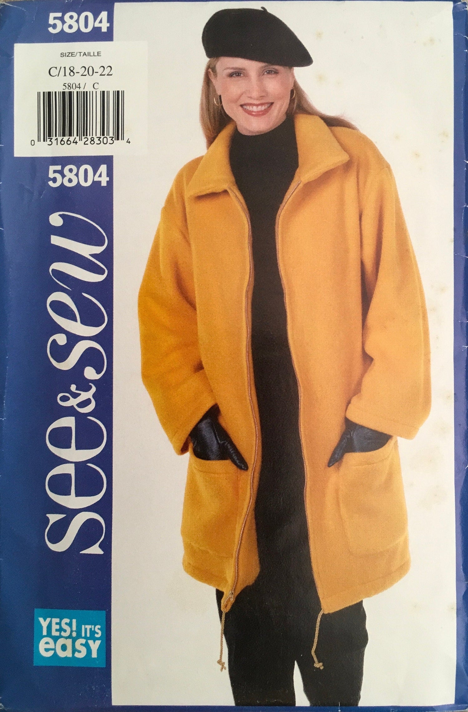 See &amp; Sew 5804 Sewing Pattern (Vintage) UNCUT