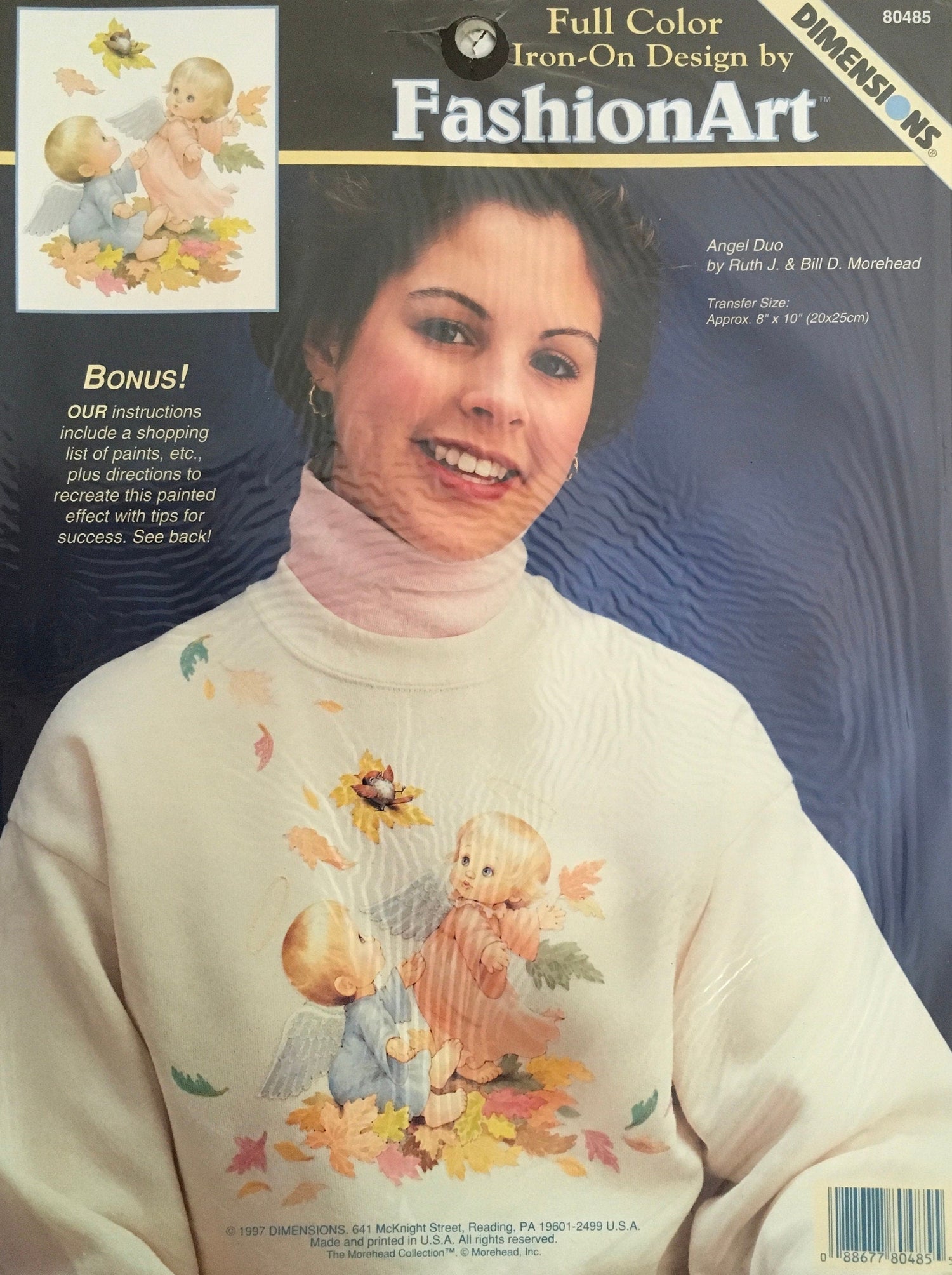 Fashion Art Iron-On Transfer (Vintage) UNCUT