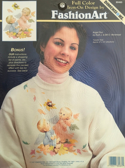 Fashion Art Iron-On Transfer (Vintage) UNCUT
