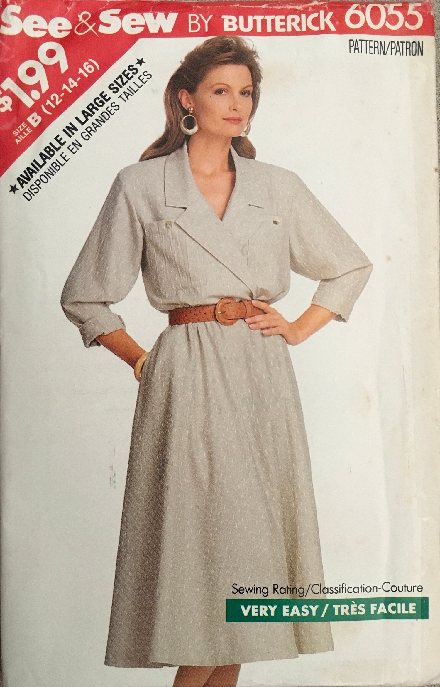 See &amp; Sew 6055 Sewing Pattern (Vintage) UNCUT