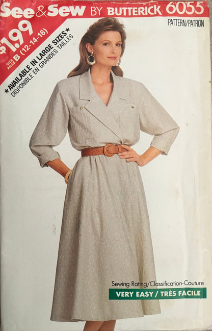 See &amp; Sew 6055 Sewing Pattern (Vintage) UNCUT