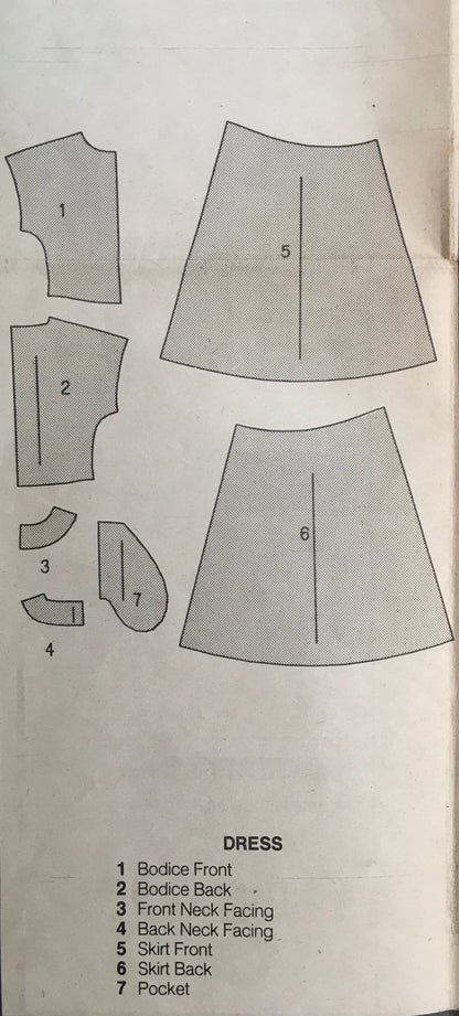 See &amp; Sew 6165 Sewing Pattern (Vintage) UNCUT/CUT