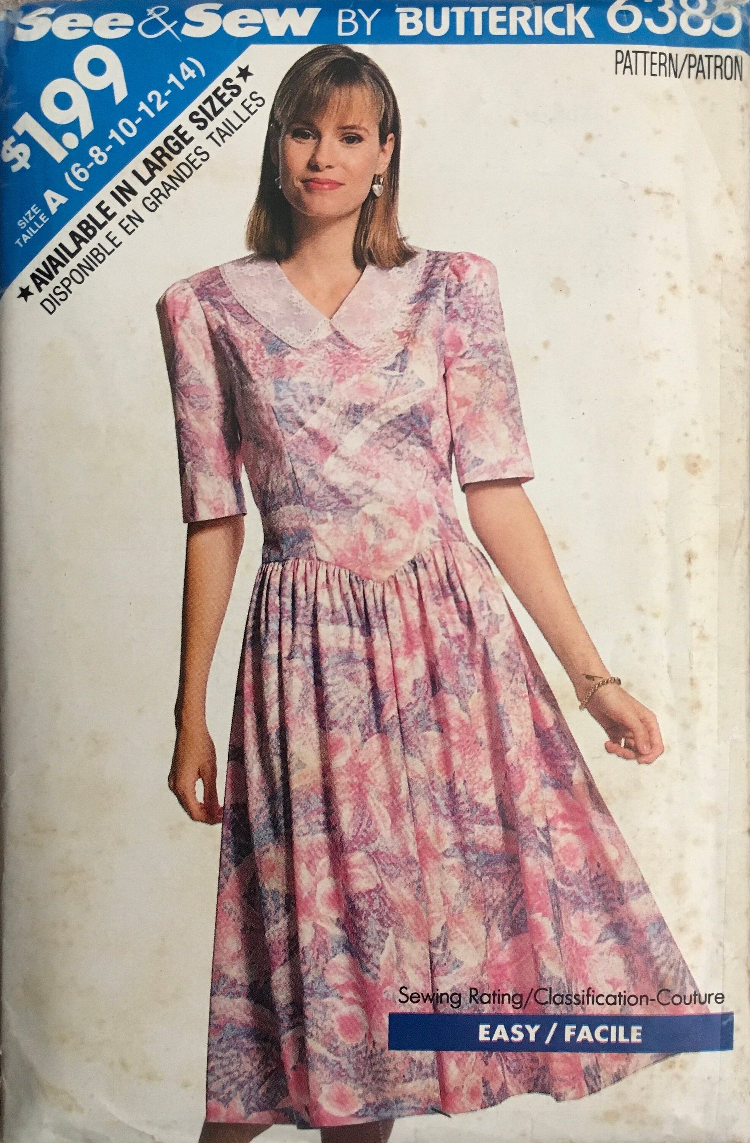See &amp; Sew 6385 Sewing Pattern (Vintage) CUT
