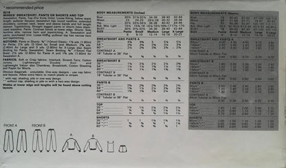 Vogue 8218 Sewing Pattern (Vintage) UNCUT