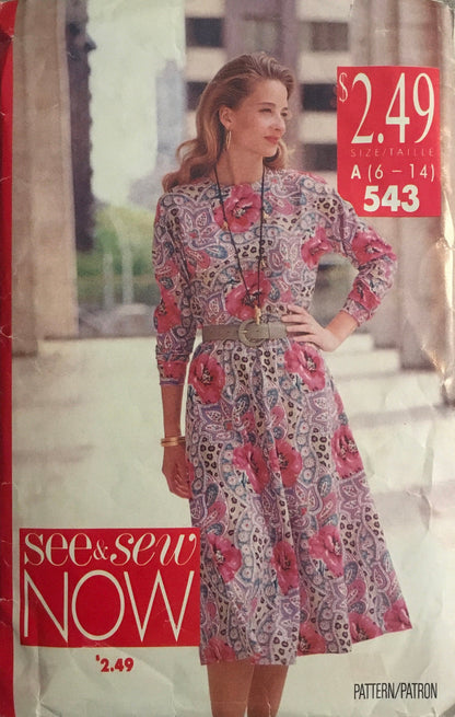 See &amp; Sew 5024 Sewing Pattern (Vintage) CUT