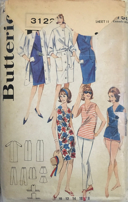 Butterick 3122 Sewing Pattern (Vintage) UNCUT