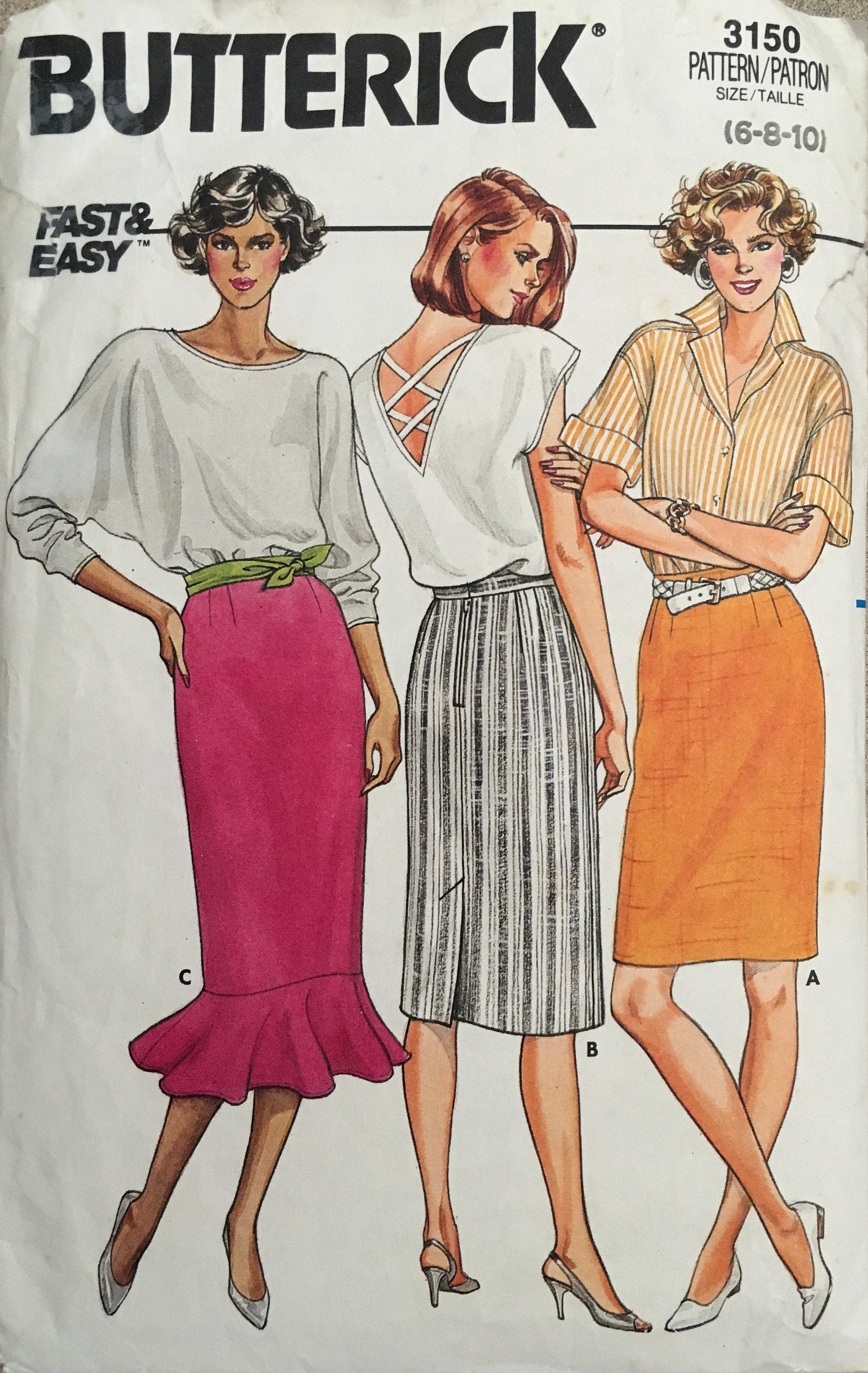 Butterick 3150 Sewing Pattern (Vintage) CUT