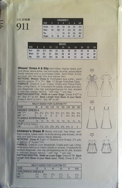 Butterick 911 Sewing Pattern (Vintage) UNCUT
