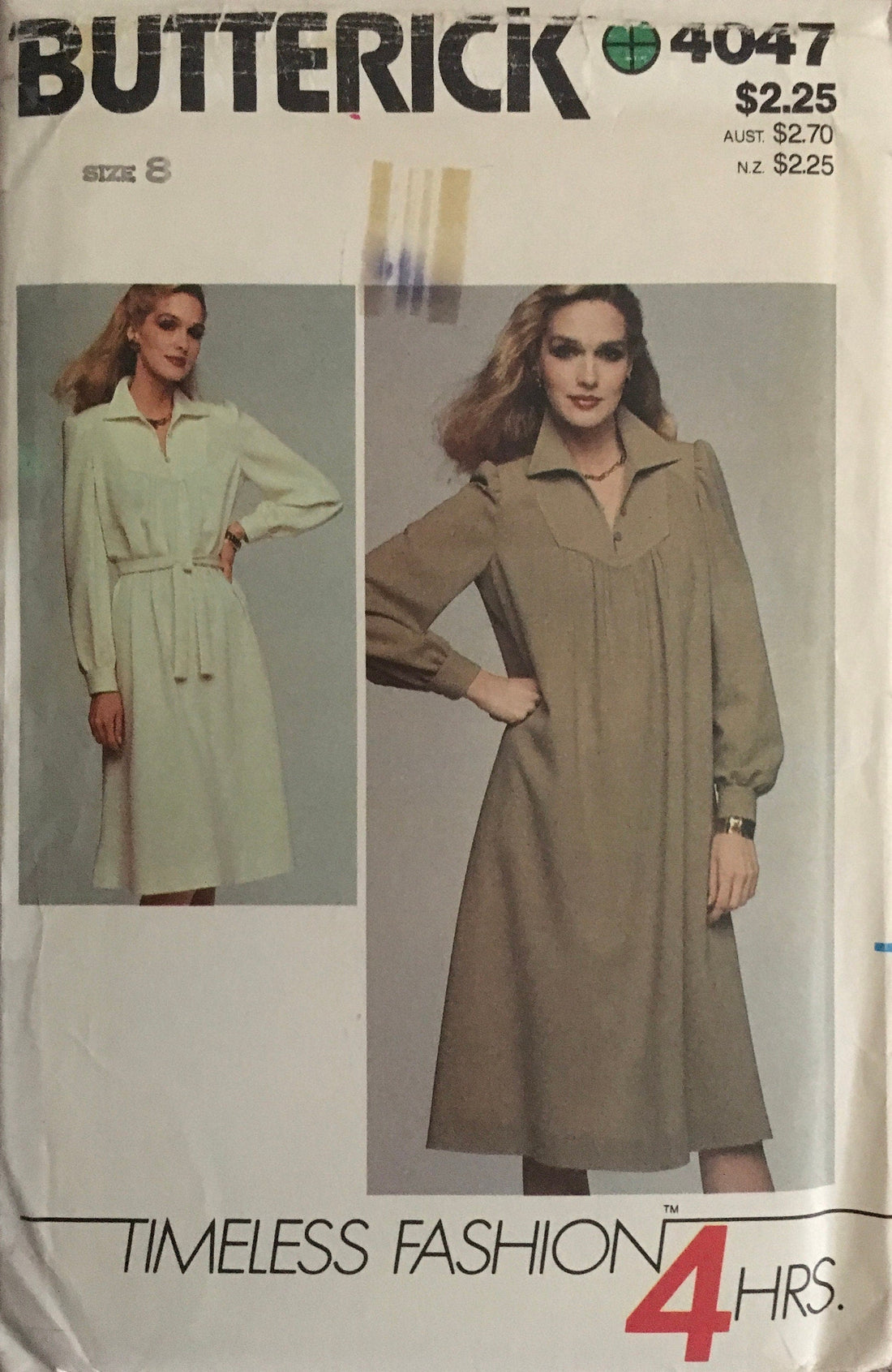 Butterick 4047 Sewing Pattern (Vintage) UNCUT