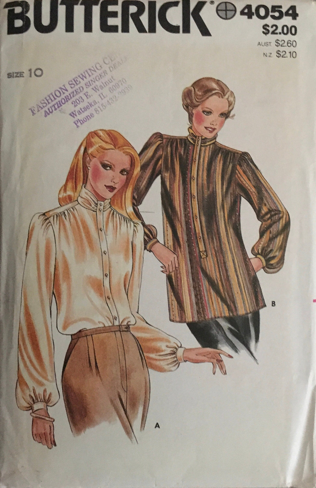 Butterick 4054 Sewing Pattern (Vintage) CUT