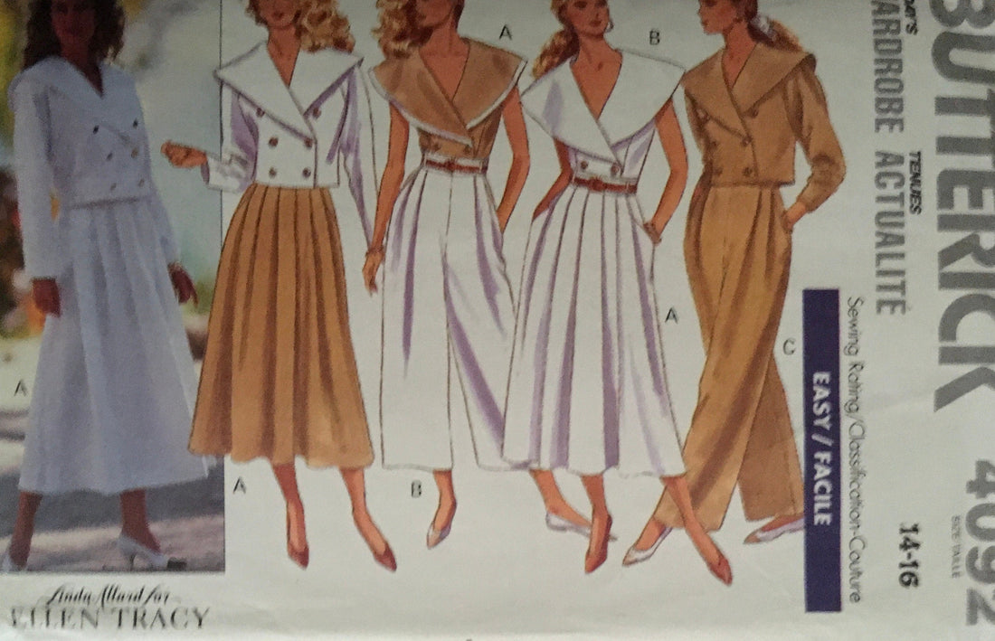 Butterick 4092 Sewing Pattern (Vintage) UNCUT