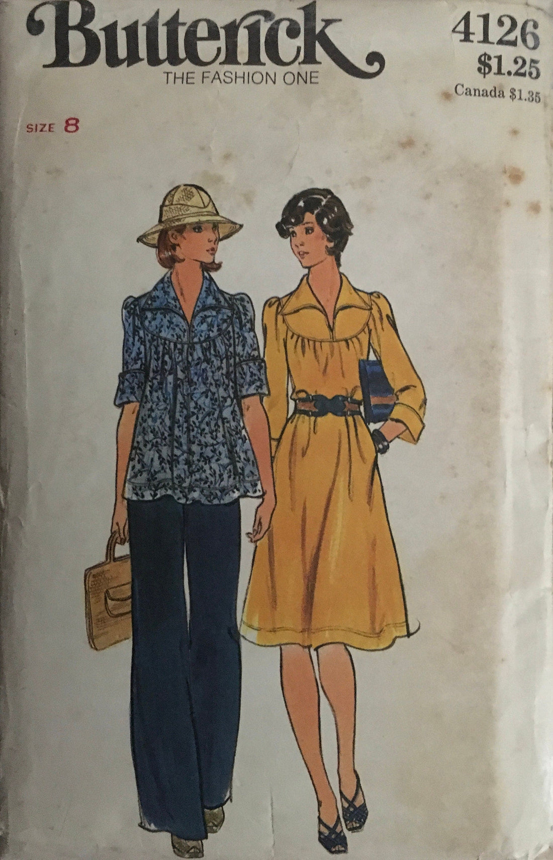 Butterick 4126 Sewing Pattern (Vintage) CUT