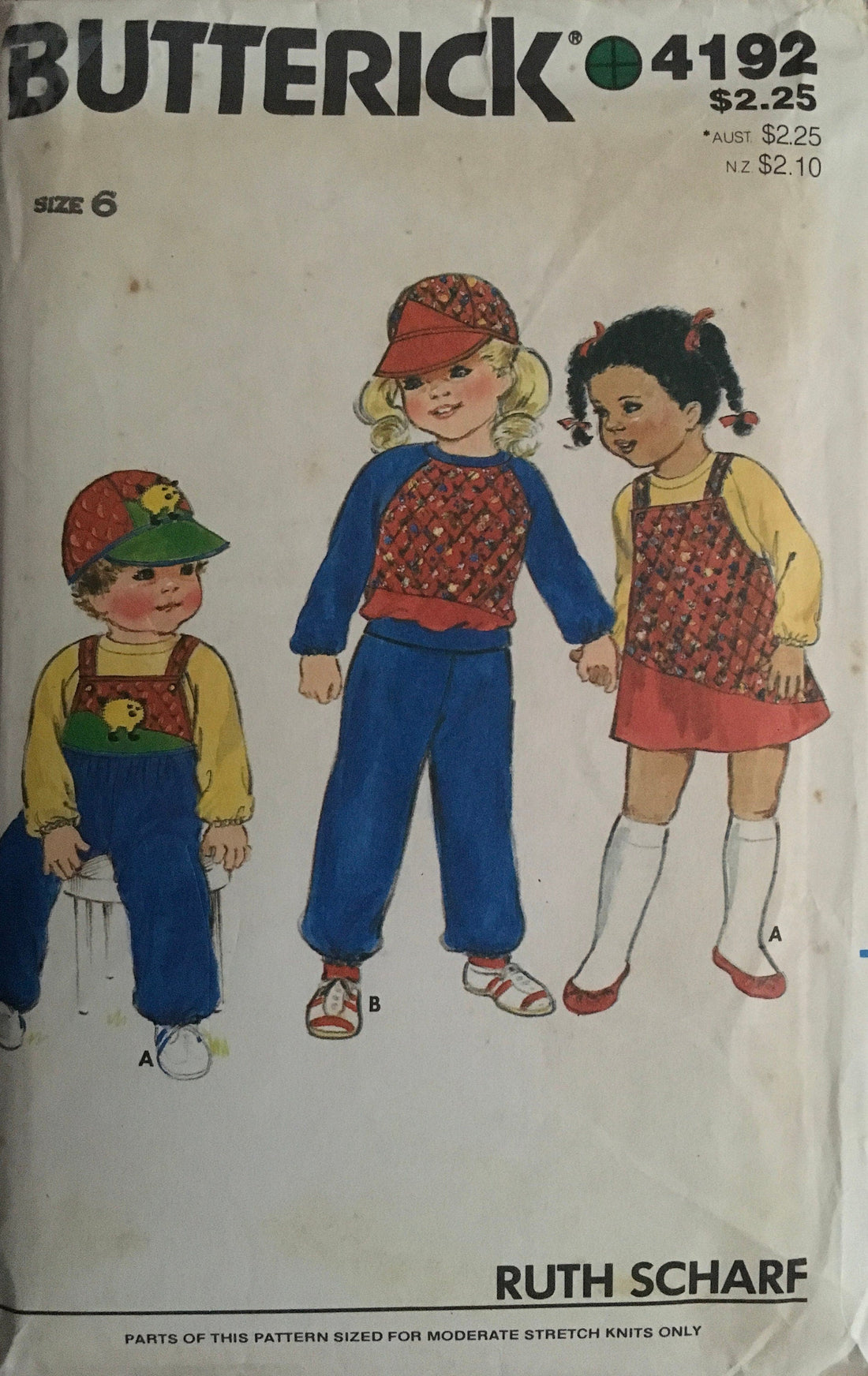 Butterick 4192 Sewing Pattern (Vintage) CUT