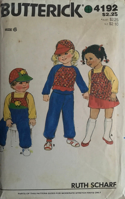 Butterick 4192 Sewing Pattern (Vintage) CUT
