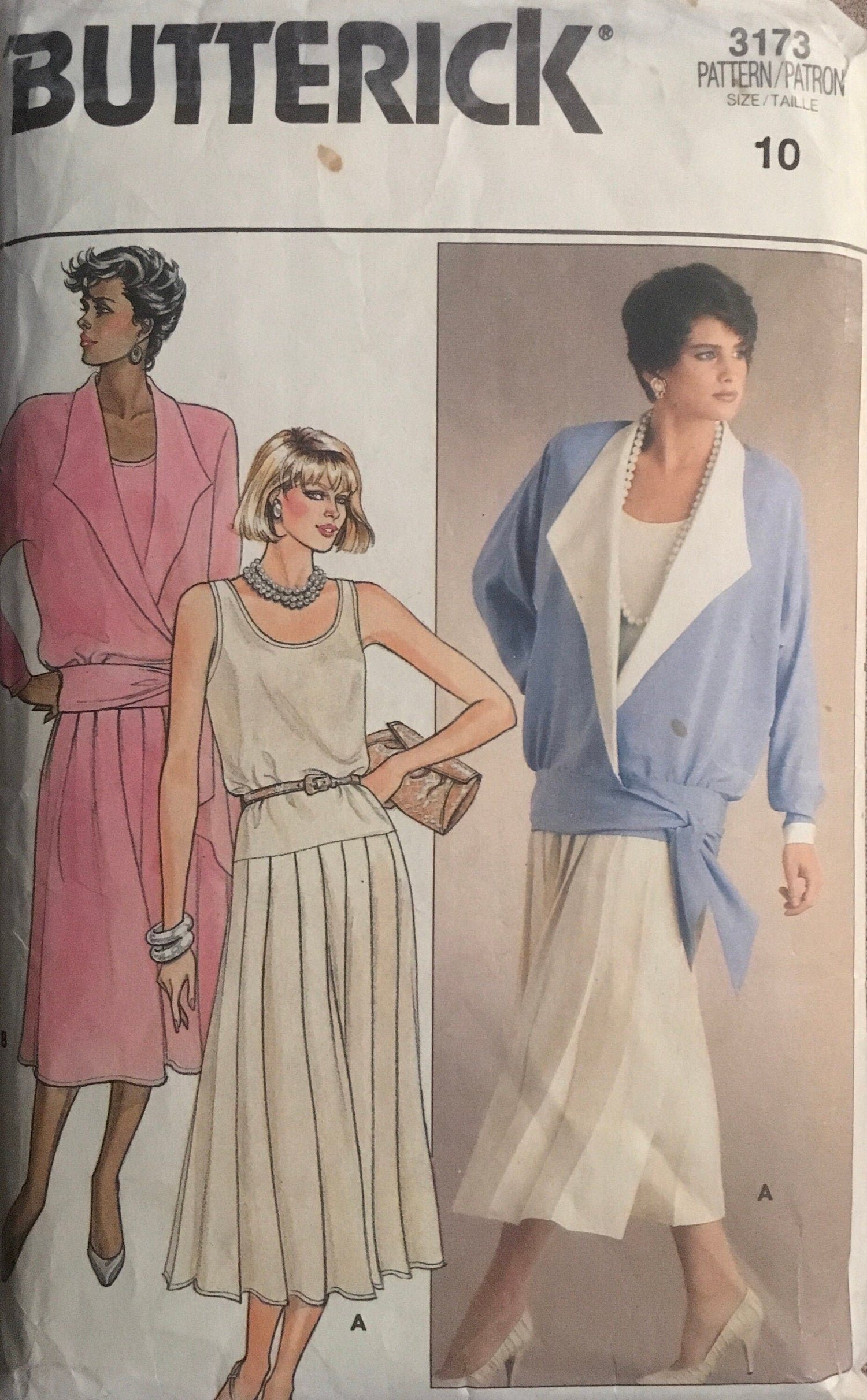 Butterick 3173  Sewing Pattern (Vintage) CUT