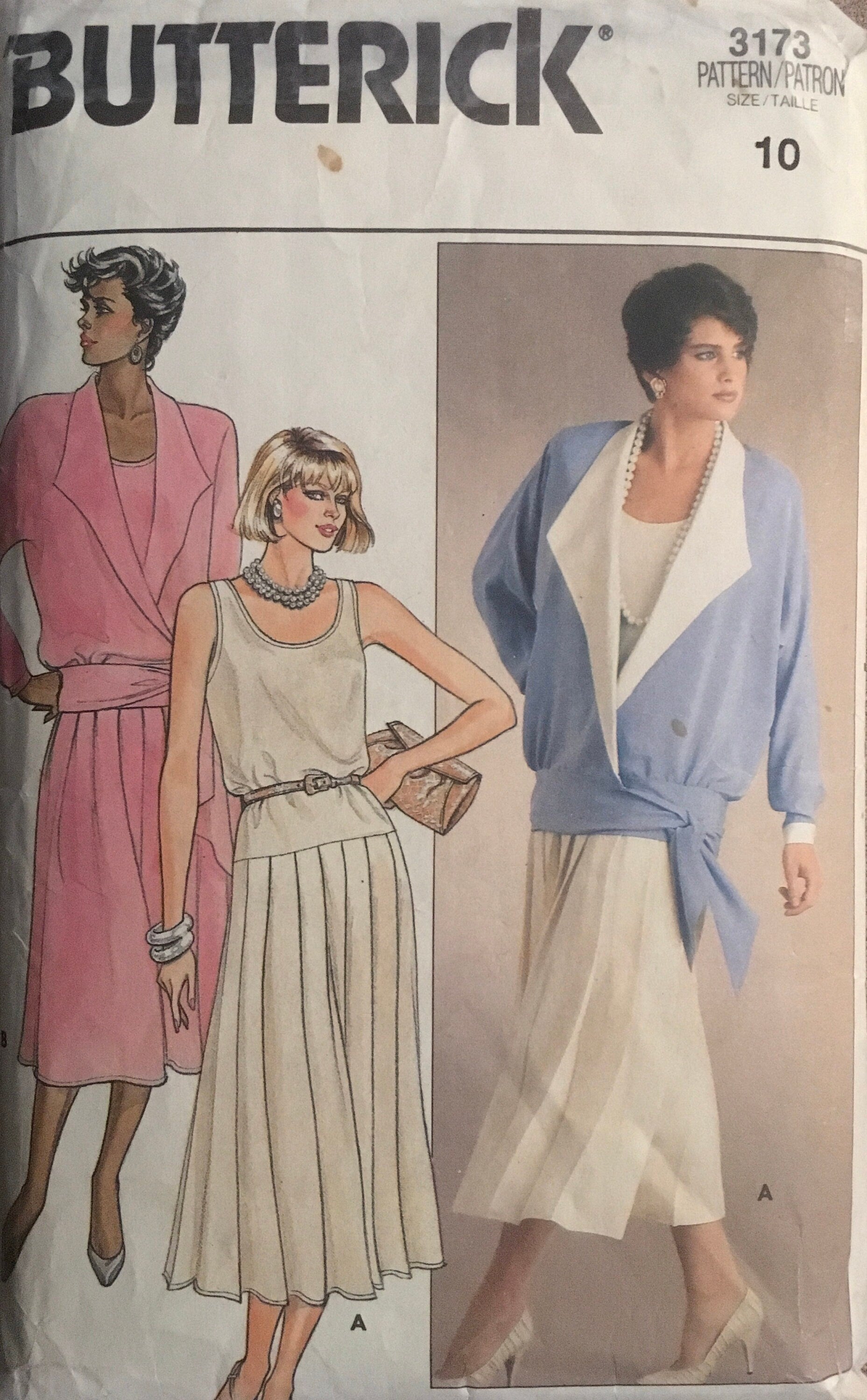 Butterick 3173  Sewing Pattern (Vintage) CUT