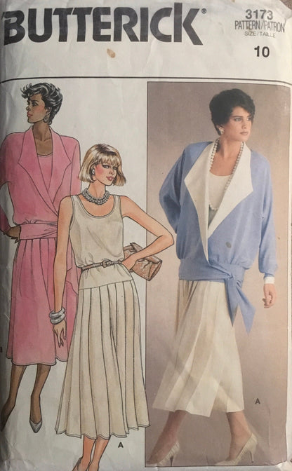 Butterick 3173  Sewing Pattern (Vintage) CUT