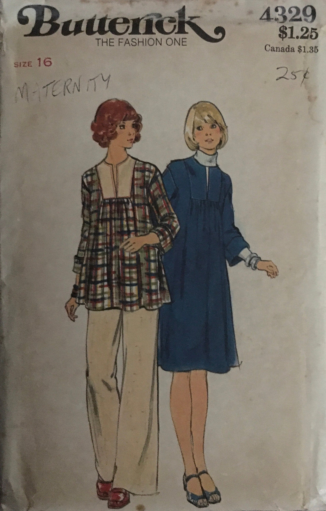 Butterick 4329 Sewing Pattern (Vintage) UNCUT