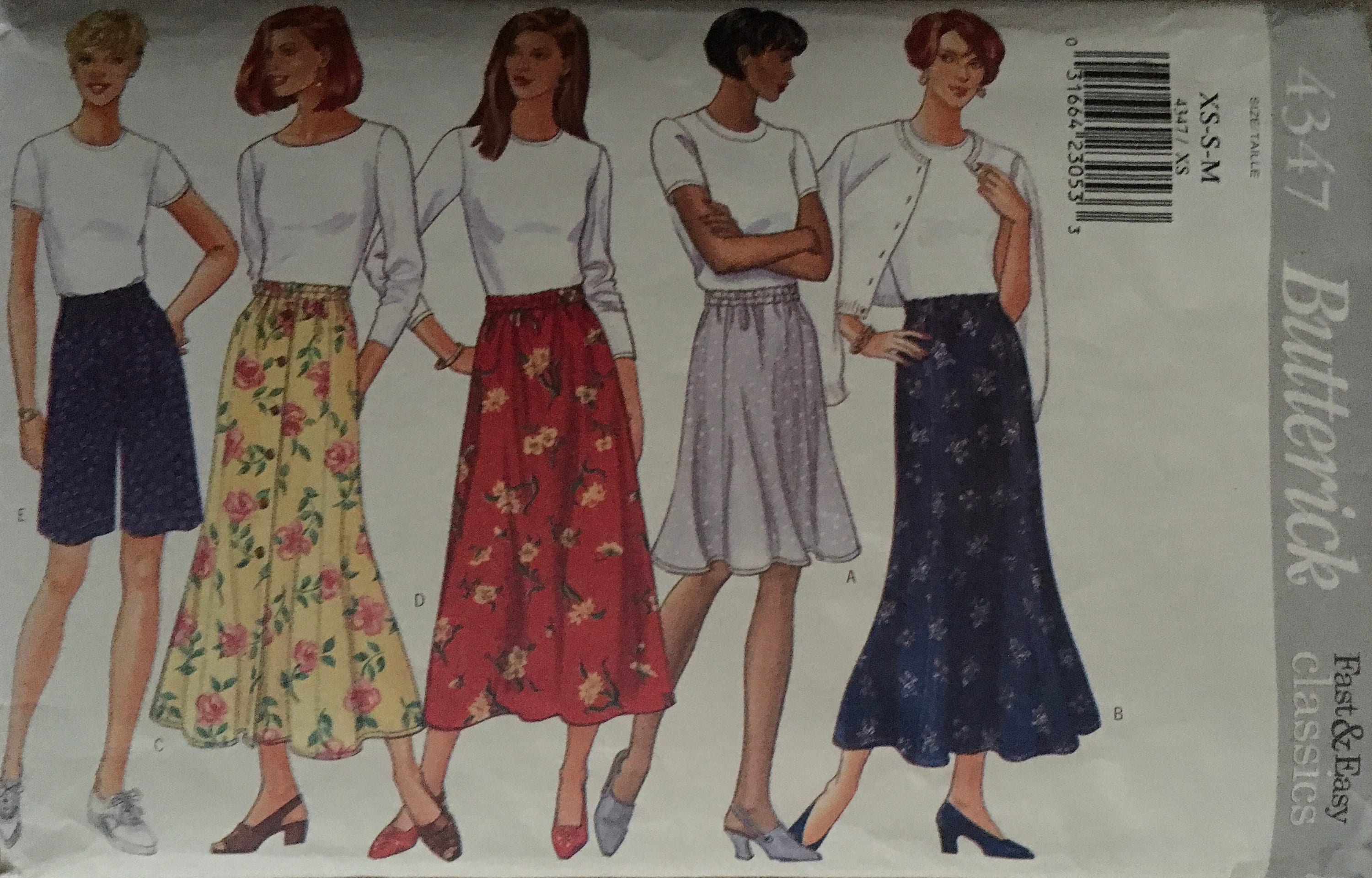 Butterick 4347 Sewing Pattern (Vintage) UNCUT/CUT