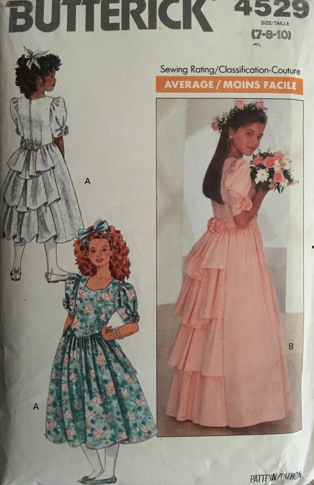 Butterick 4529 Sewing Pattern (Vintage) CUT