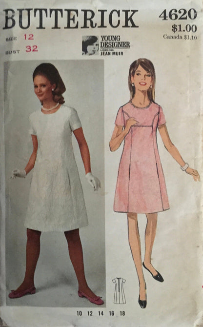 Butterick 4620 Sewing Pattern (Vintage) CUT