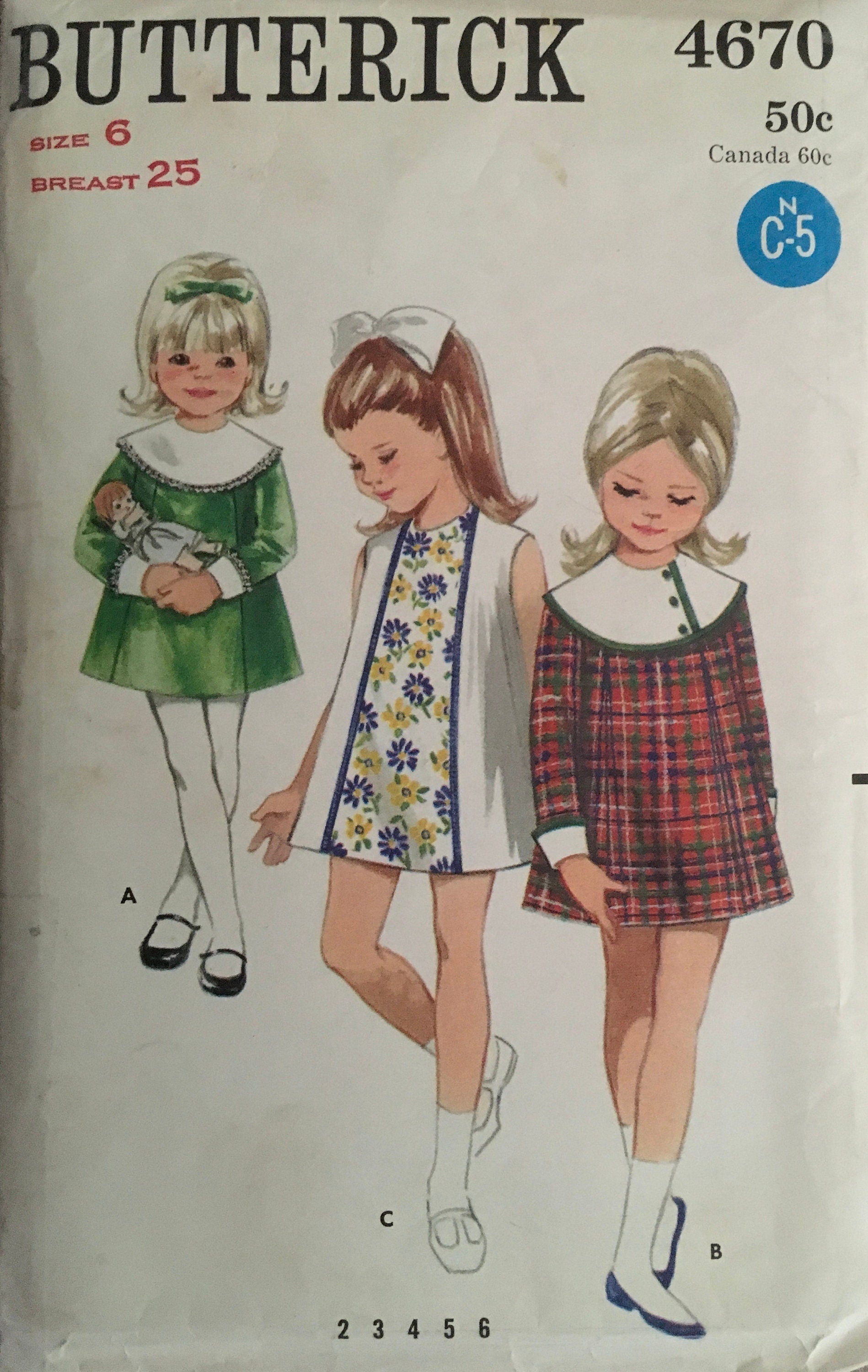 Butterick 4670 Sewing Pattern (Vintage) CUT