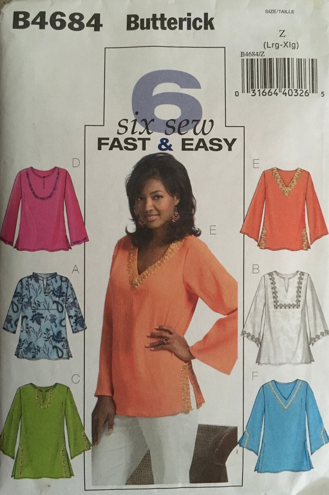 Butterick 4684 Sewing Pattern (Vintage) UNCUT/CUT