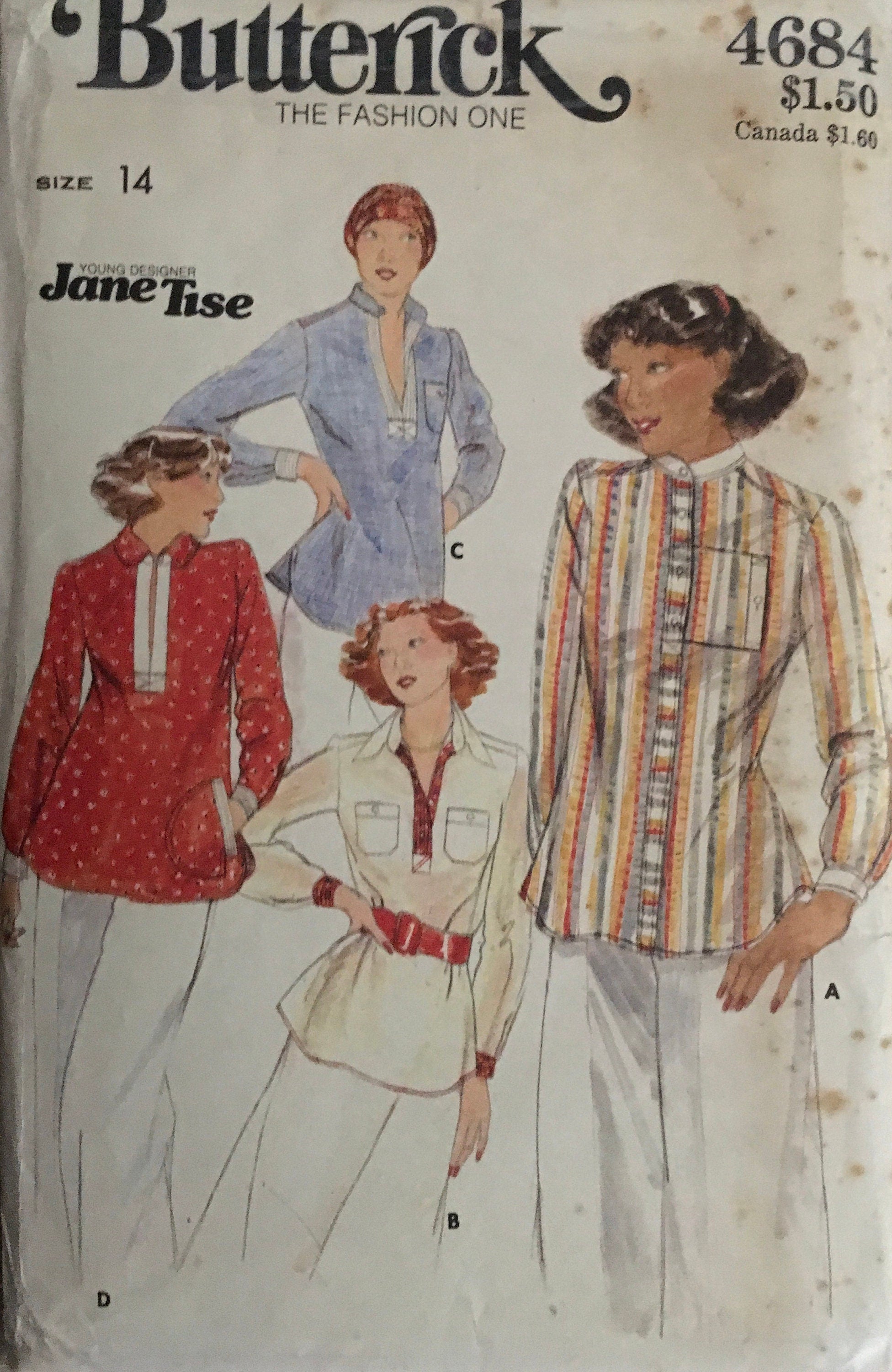 Butterick 4684 Sewing Pattern (Vintage) UNCUT