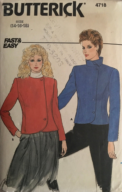 Butterick 4718 Sewing Pattern (Vintage) CUT