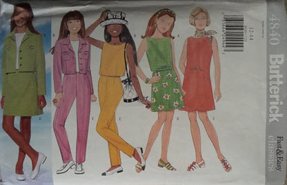 Butterick 4840 Sewing Pattern (Vintage) CUT