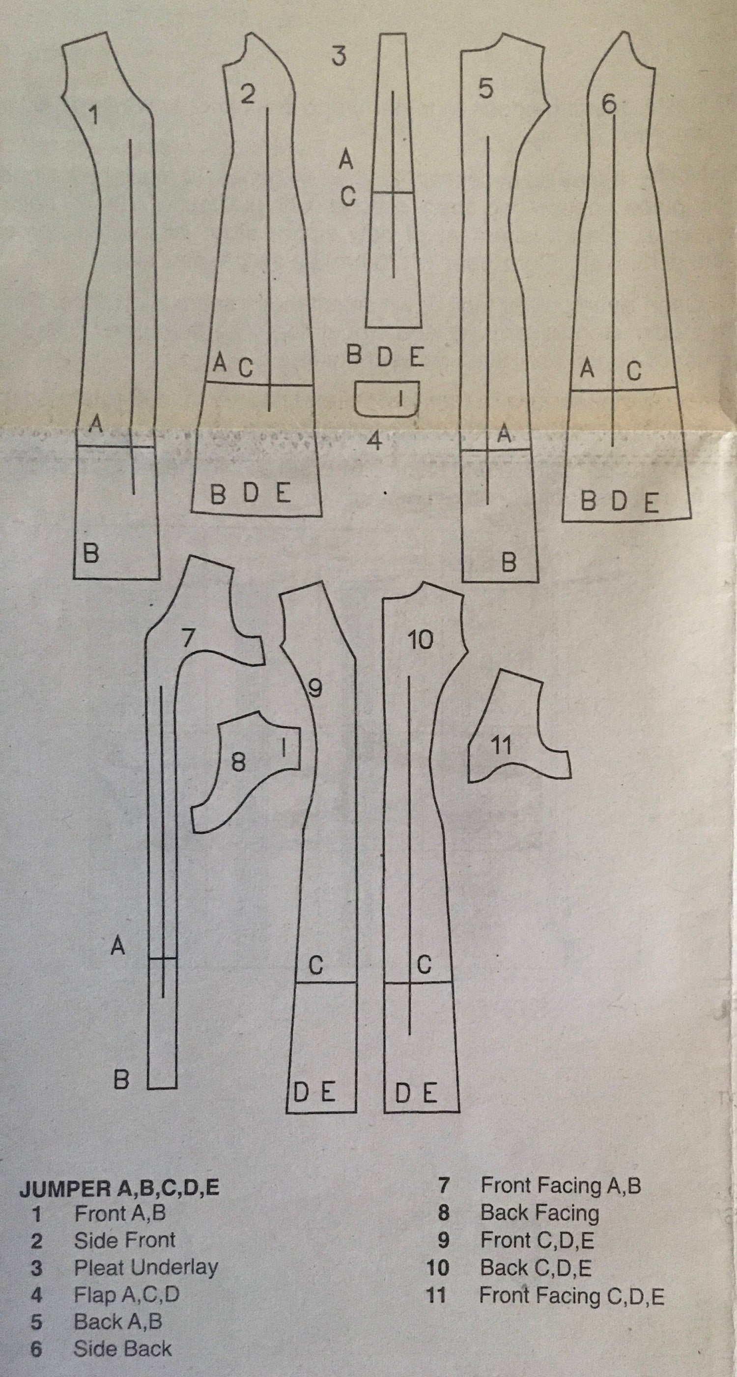 Butterick 5141 Sewing Pattern (Vintage) UNCUT/CUT