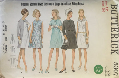 Butterick 5307 Sewing Pattern (Vintage) UNCUT/CUT
