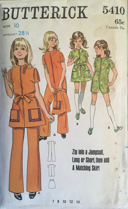 Butterick 5410 Sewing Pattern (Vintage) CUT