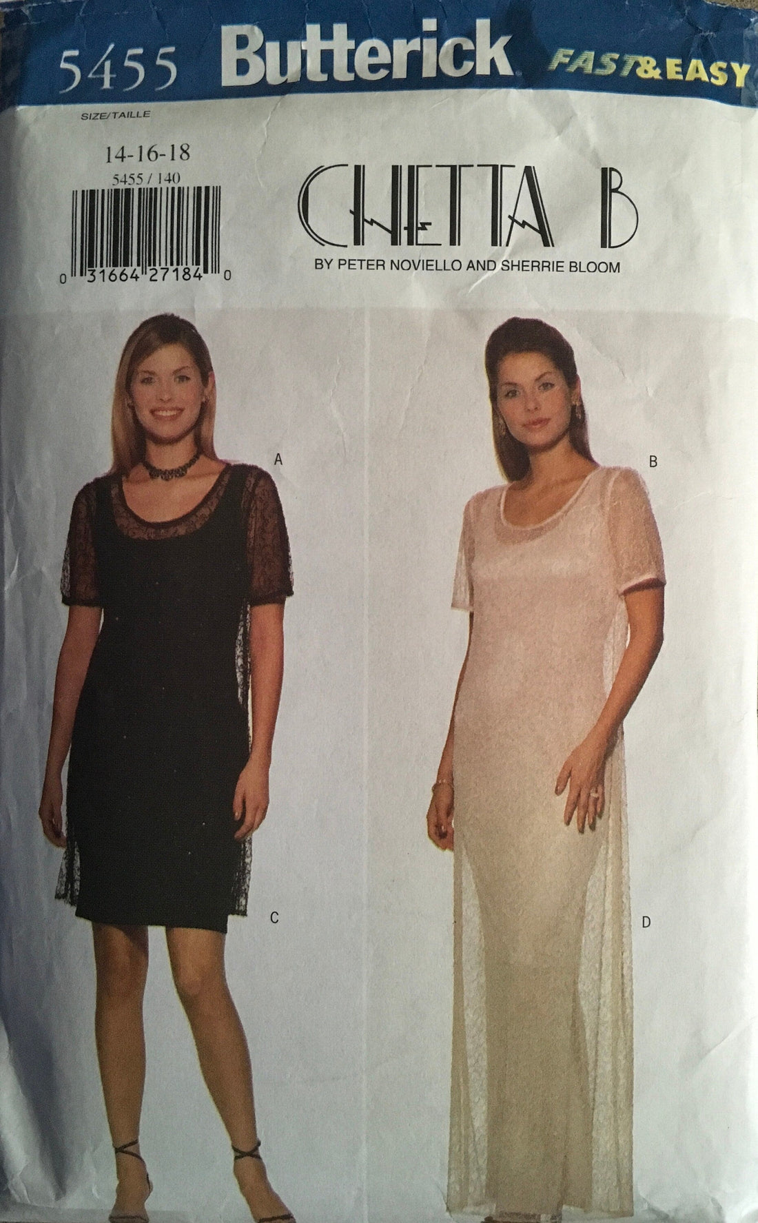 Butterick 5455 Sewing Pattern (Vintage) CUT