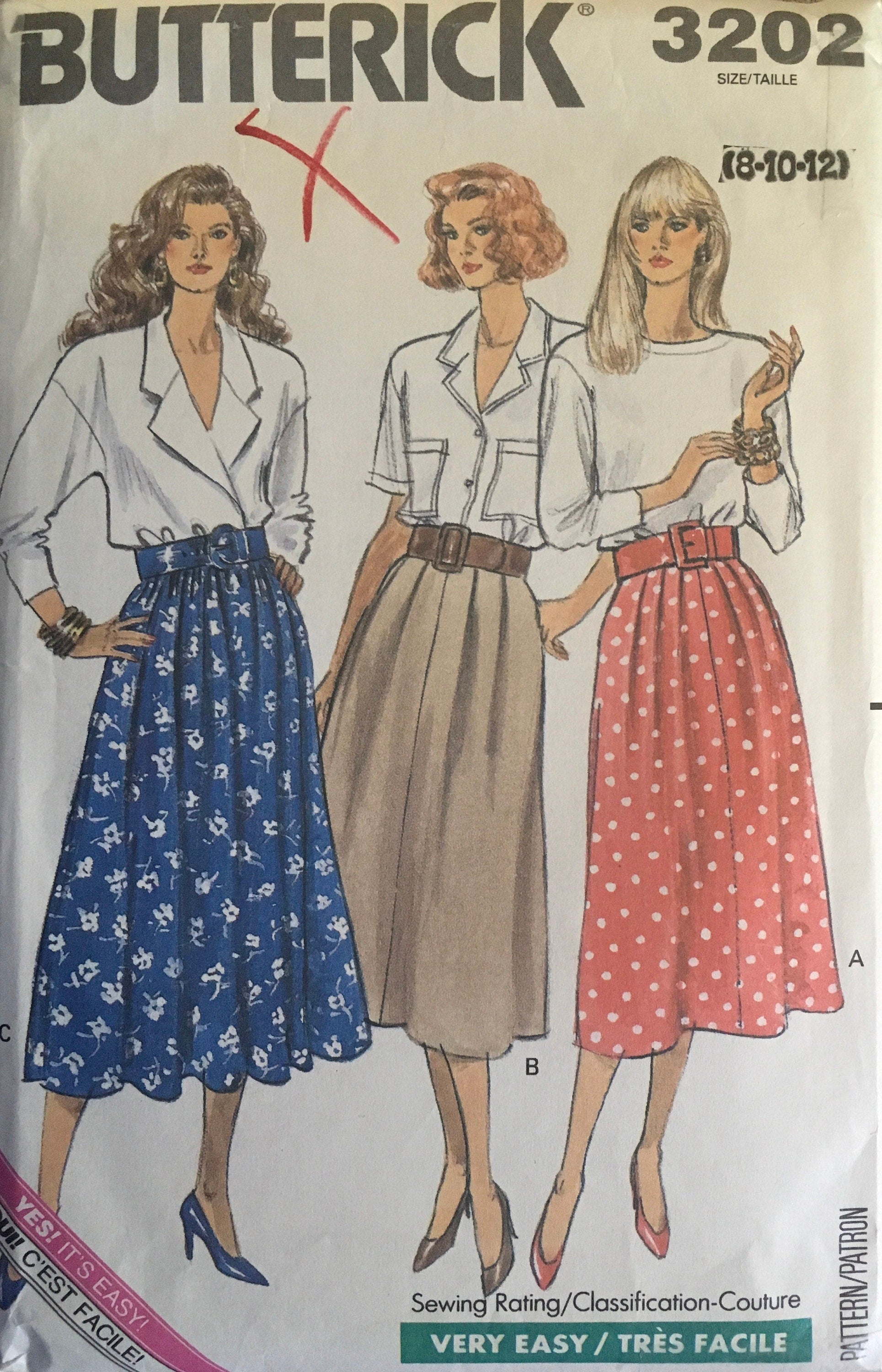 Butterick 3202 Sewing Pattern (Vintage) UNCUT