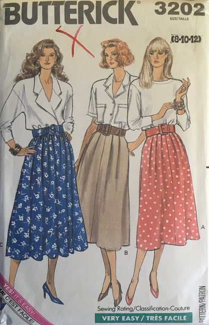 Butterick 3202 Sewing Pattern (Vintage) UNCUT