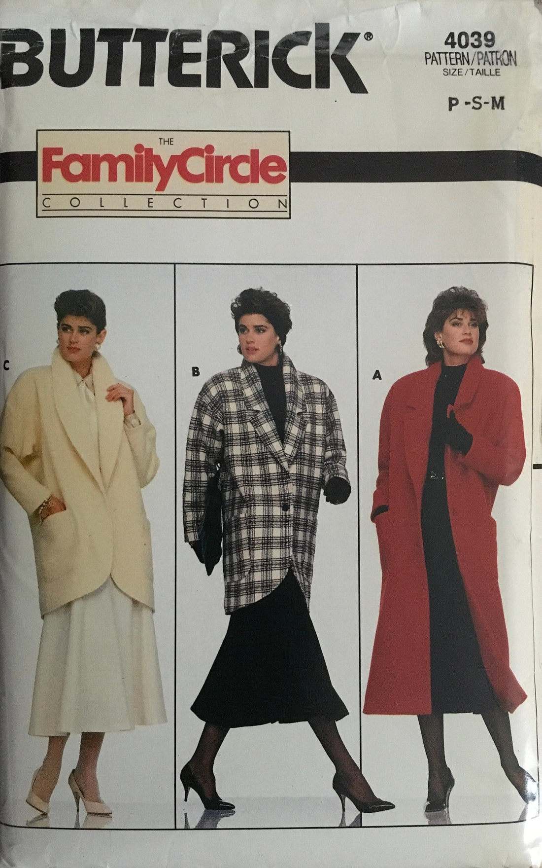 Butterick 4039 Sewing Pattern (Vintage) UNCUT