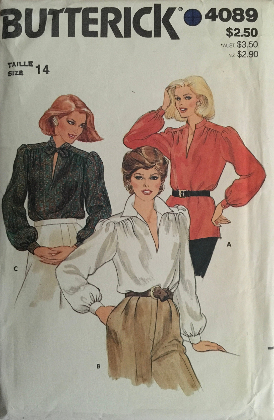 Butterick 4089 Sewing Pattern (Vintage) CUT
