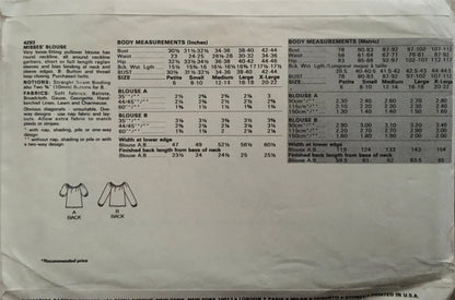 Butterick 4293 Sewing Pattern (Vintage) UNCUT
