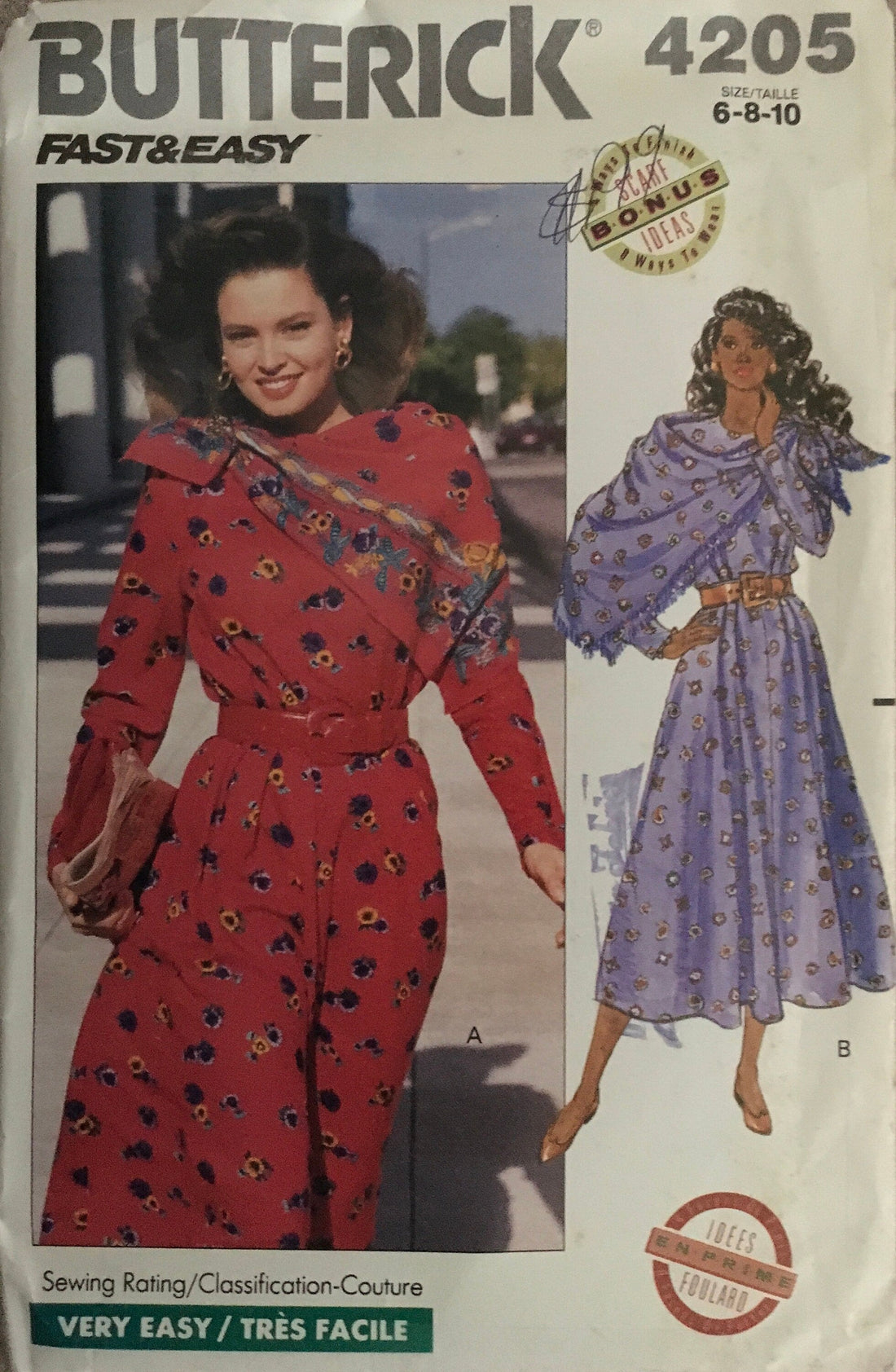 Butterick 4205 Sewing Pattern (Vintage) UNCUT