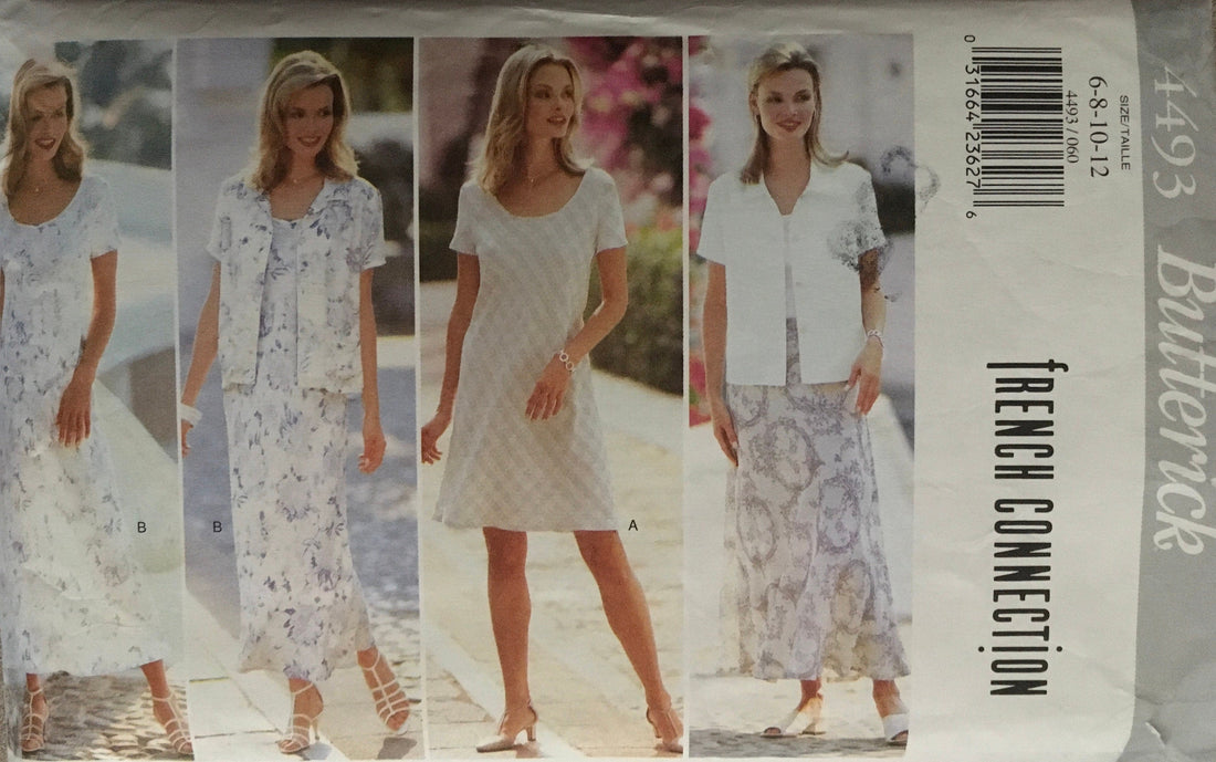 Butterick 4493 Sewing Pattern (Vintage) CUT