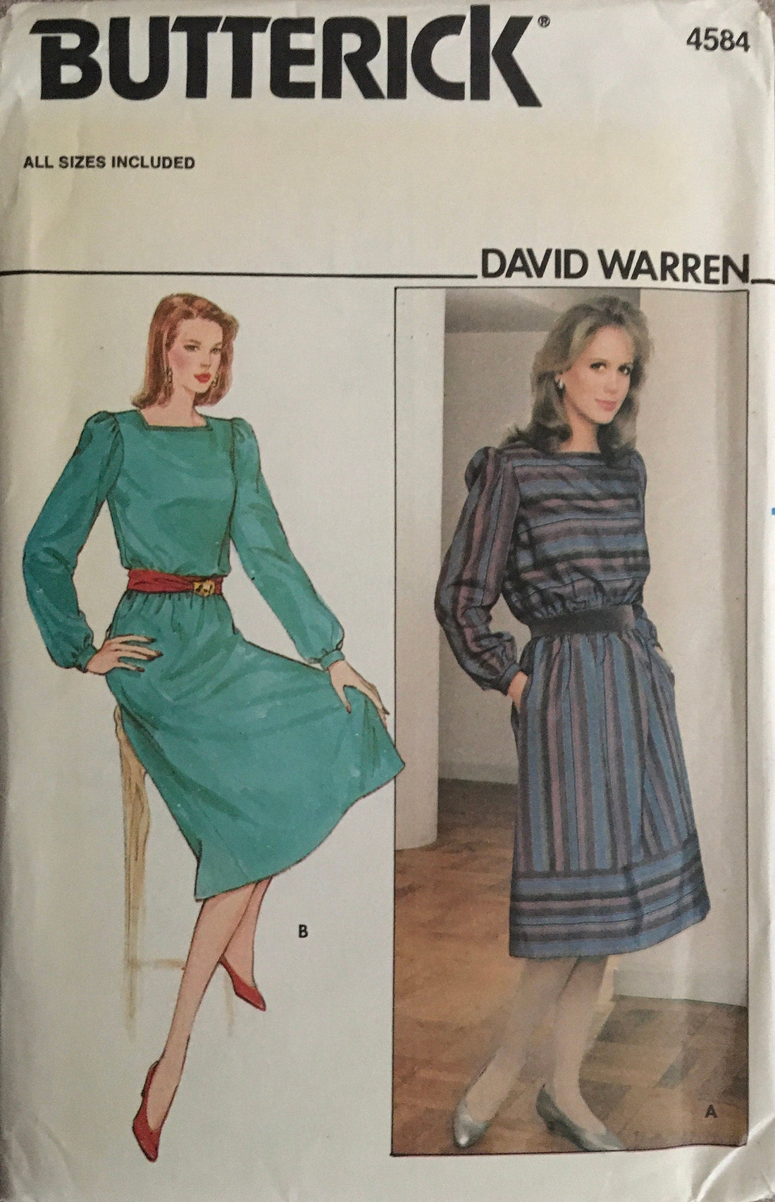 Butterick 4584 Sewing Pattern (Vintage) UNCUT
